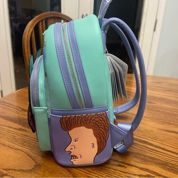 NWT Loungefly Beavis and Butthead Mini Backpack with sound - Picture 2 of 8